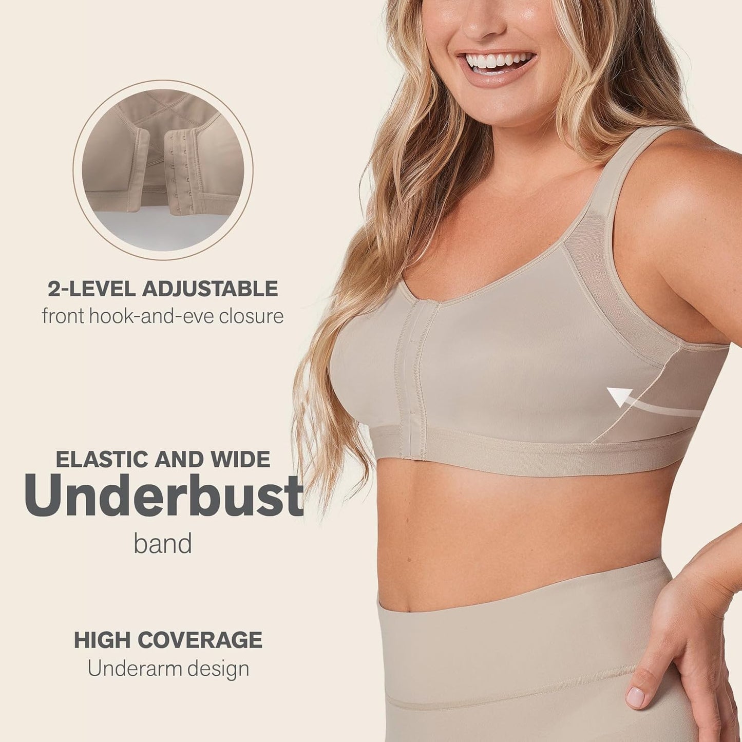 Alice Front Closure Posture Corrector Bra